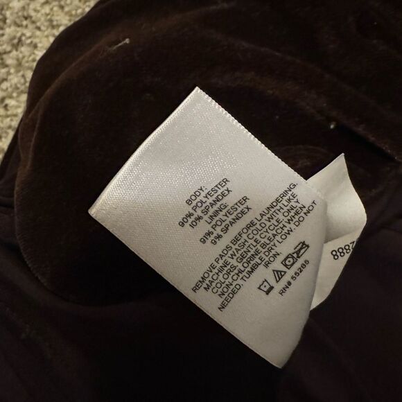 NWT Express Women’s Body Contour Velvet Cowl Neck Corset Top | Xsmall | Brown - Picture 6 of 6